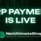 NRP payment launch on NeoUltimateShop with massive community giveaway including voucher rewards, crypto prizes and multi-platform participation.