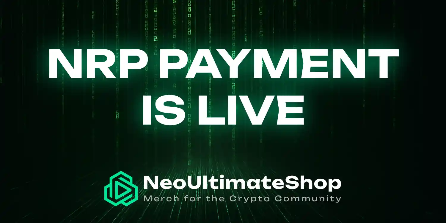 NRP payment launch on NeoUltimateShop with massive community giveaway including voucher rewards, crypto prizes and multi-platform participation.